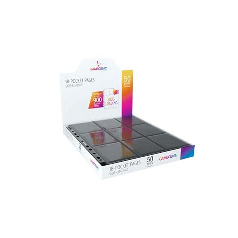 Gamegenic Pages: Sideloading 18-Pocket Display - Black (50) (GGS30002ML)